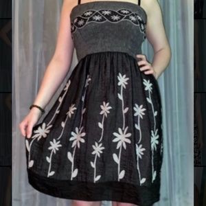 Lapis Stretchy Strapless Fit and Flare Dress - One Size Fits Most